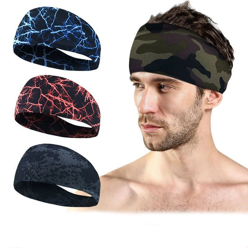 Sport Headbands Bike Cycling Running Sweatband Fitness Jogging Tennis Yoga Gym Headscarf Head Sweat Hair Band Bandage Men Women