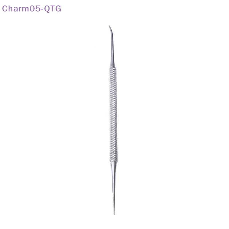 جديد 1 قطعة ملف باديكير مزدوج الأطراف حافة من الساتان رافع أظافر أصابع القدم #1