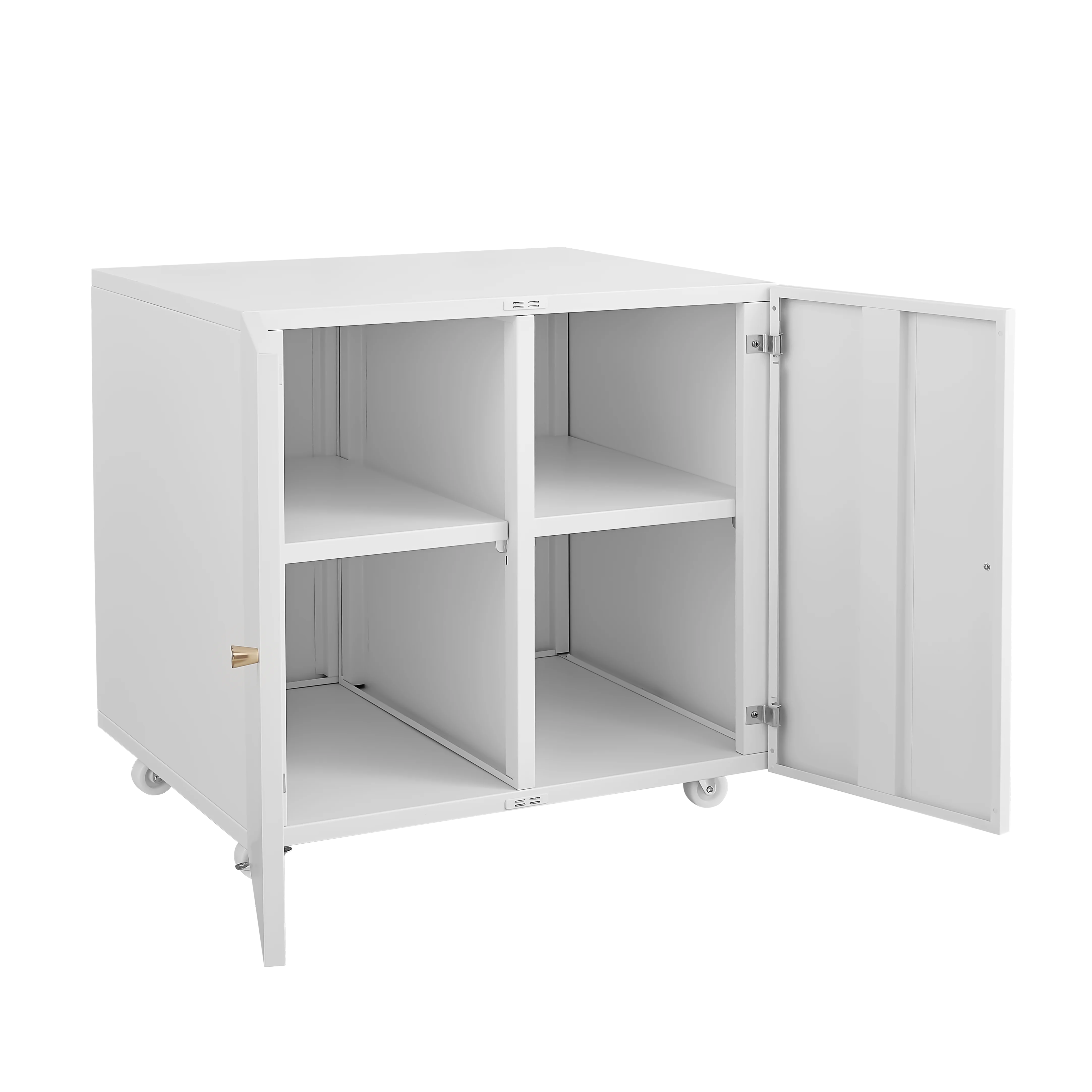 

Подставка для принтера для домашнего офиса с колесами, столы для принтеров с дверцей для документов Мобильный боковой шкаф для документов с открытой полкой для хранения для L