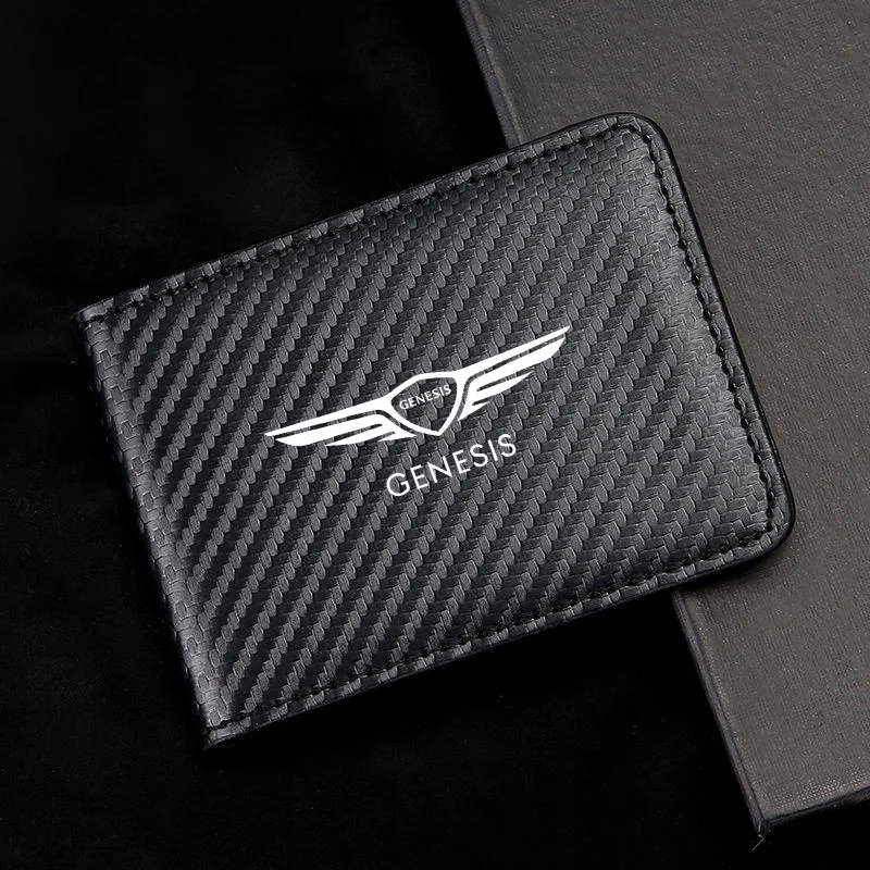 

Driving License Case For Women Men Driver's License Holder Cover Folder Wallet For GENESIS Coupe G70 G80 GV70 GV80 BH GV60 G90