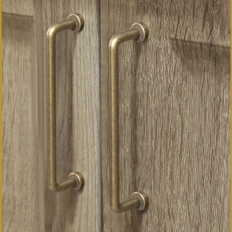 

Classic Vintage Bronze Kitchen Cabinet Handles Mid-Range American Style Minimalist Pre-Loved Dresser Drawer Pulls for Home Decor