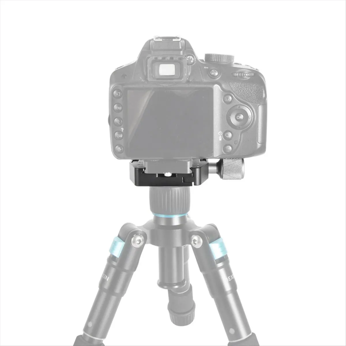 DIGITALBUY 90mm Camera Clamp Quick Release Clamp Tripod Ball Head Mount Adapter Portable Stand Clamp for Plate