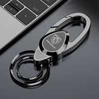 Metal Car Styling Keychain Key Ring Chain Emblem Gift For Peugeot 408 4008 308 3008 Rifter 5008 508 2008 208 301 RCZ 407 108 608