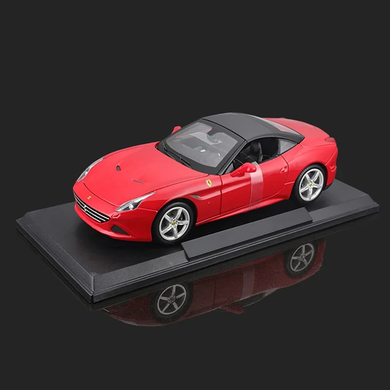 1:18 Bburago Ferrari California T Sports Convertible Car Diecast Model Edition Alloy Luxury Vehicle Model Statue Toy Kids Gifts