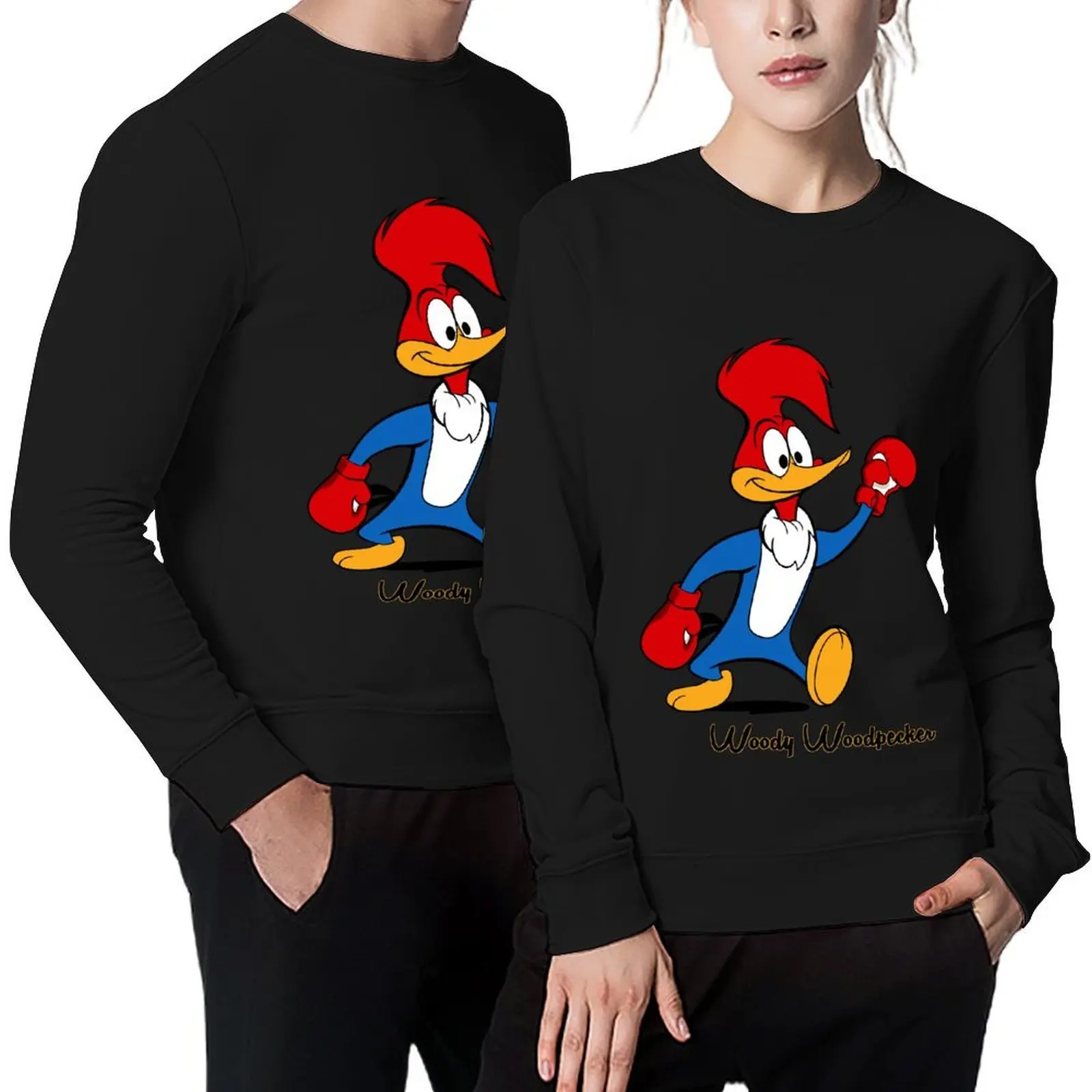 

Woody Woodpecker boxing Pullover blouse tracksuit men anime clothing aesthetic clothing autumn sweatshirt