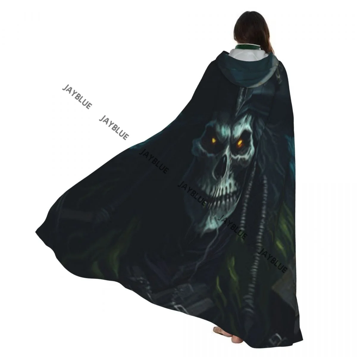 

Длинная накидка-плащ Ghastly Pirate Captain Плащ с капюшоном Пальто Осенние толстовки