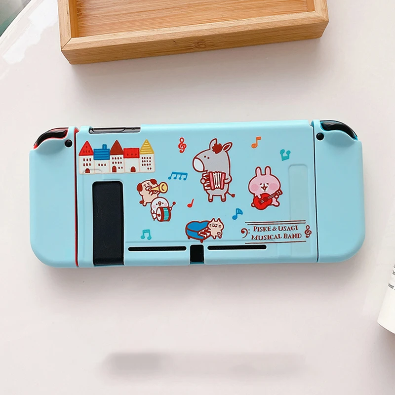 For Nintendo Switch Case OLED Accessories Cartoon Protective Cover Joycon Shell Screen Film For Switch Accessories Console Games