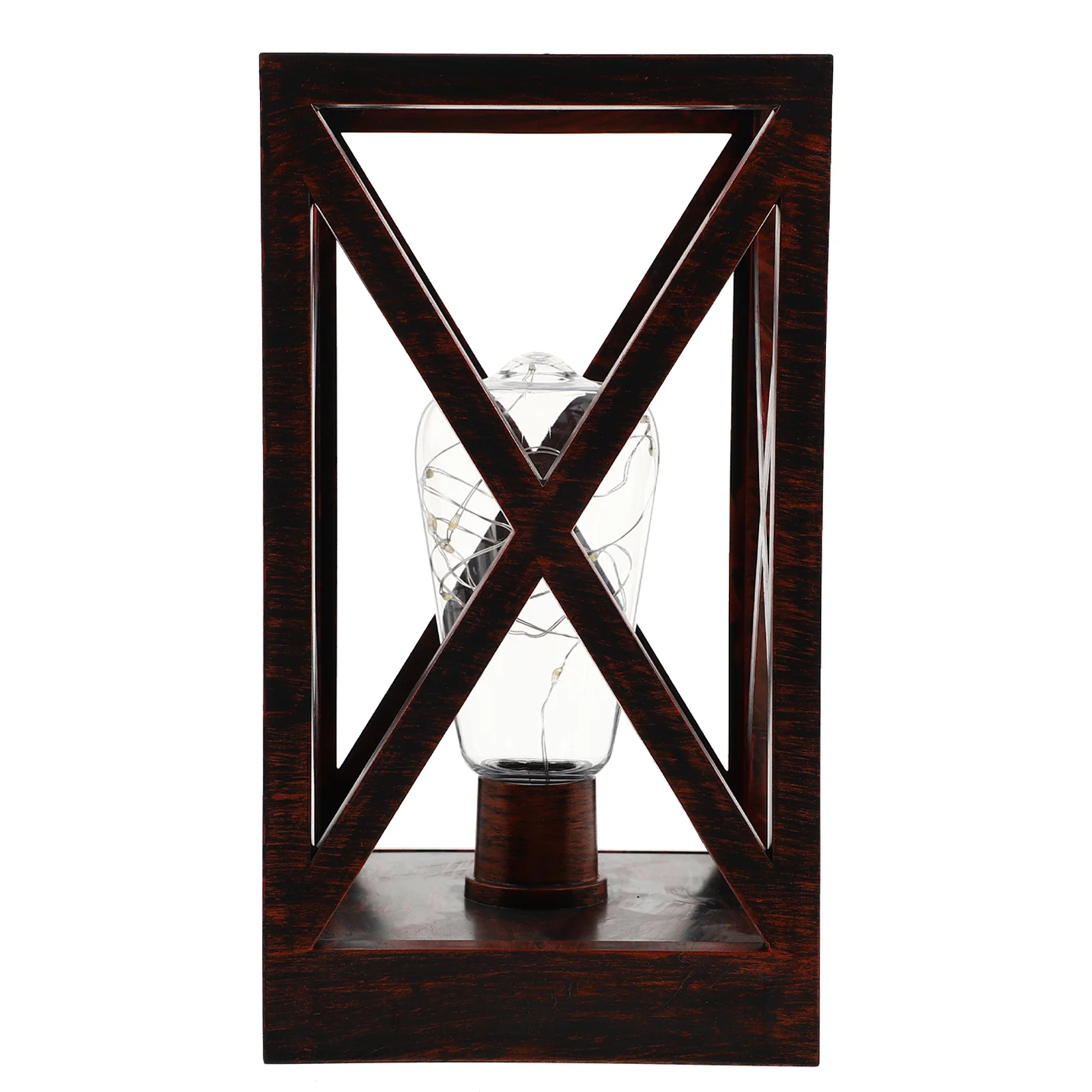 

1pc Wooden Simple Desktop Decor For Home Decor Festival Living Room Wind Light Gift Table Ornament Living Room Wind Light