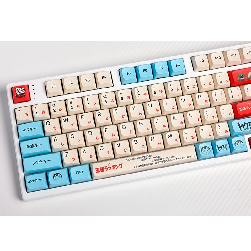 XDA-メカニカルキーボードキー,133キー,Cherryプロファイルpbtランキング,MXスイッチに適しています,メカニカルキーボード用,青と赤