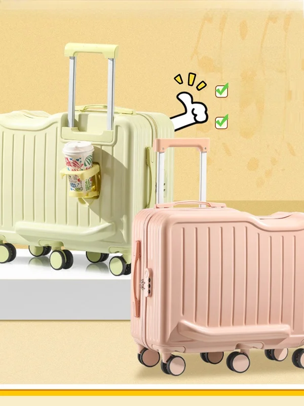 

Children's 20 Inch Suitcase Password Lo Pull Rod Travel Bag Baby Carrier Small Leather Suitcase for Boys And Girls