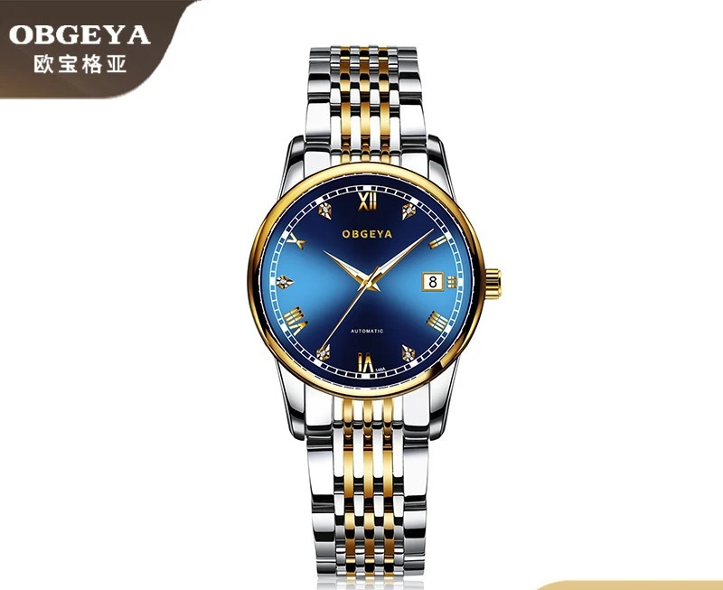 

Opalga Bestseller Women's Watch - Diamond Calendar Steel Watch, Waterproof Automatic Mechanical Watch