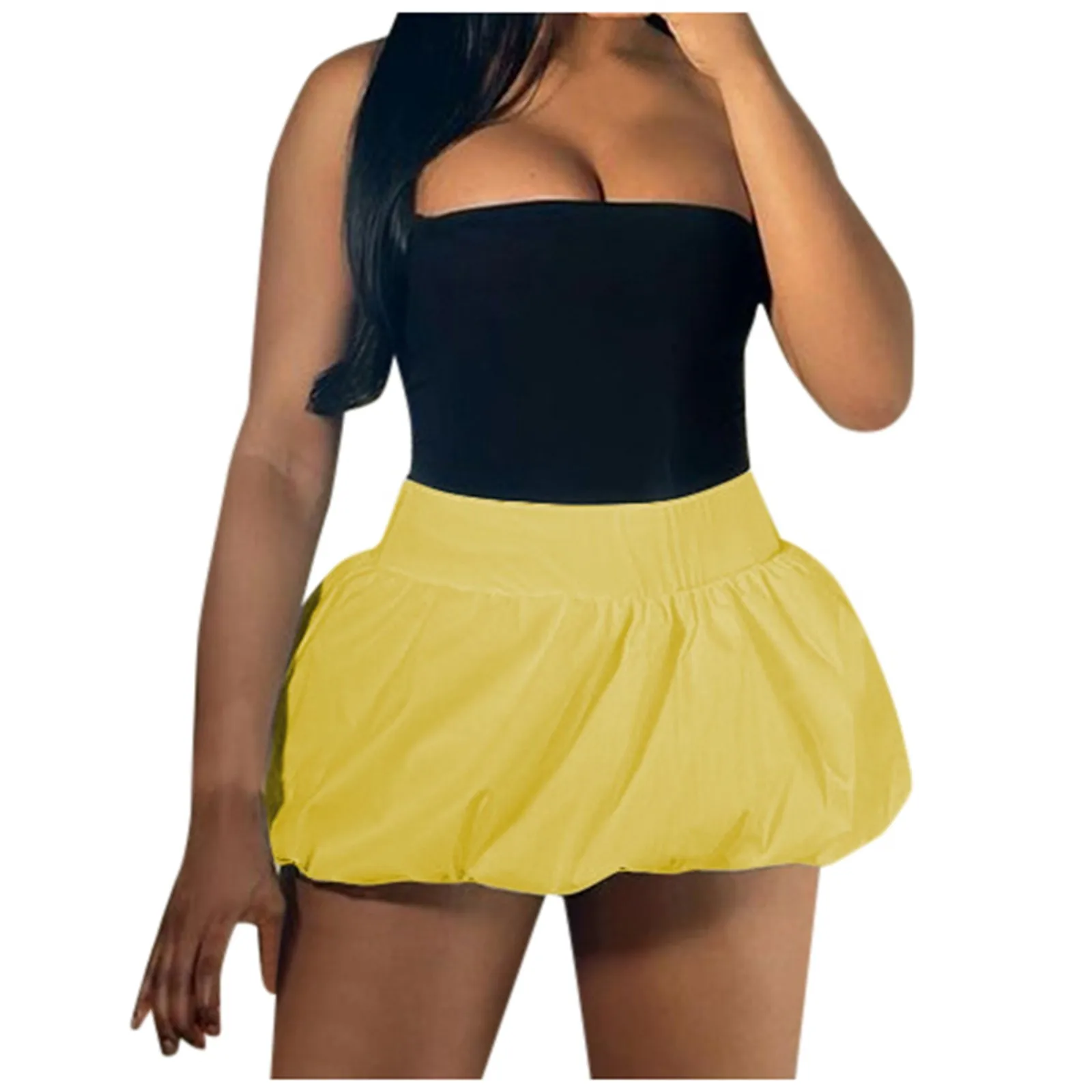 

Weird Puss Ball Gown Skirts Women Hottie 2024 Summer Trend Midnight Waistband Miniskirts Birthday Streetwear Wild Bottoms