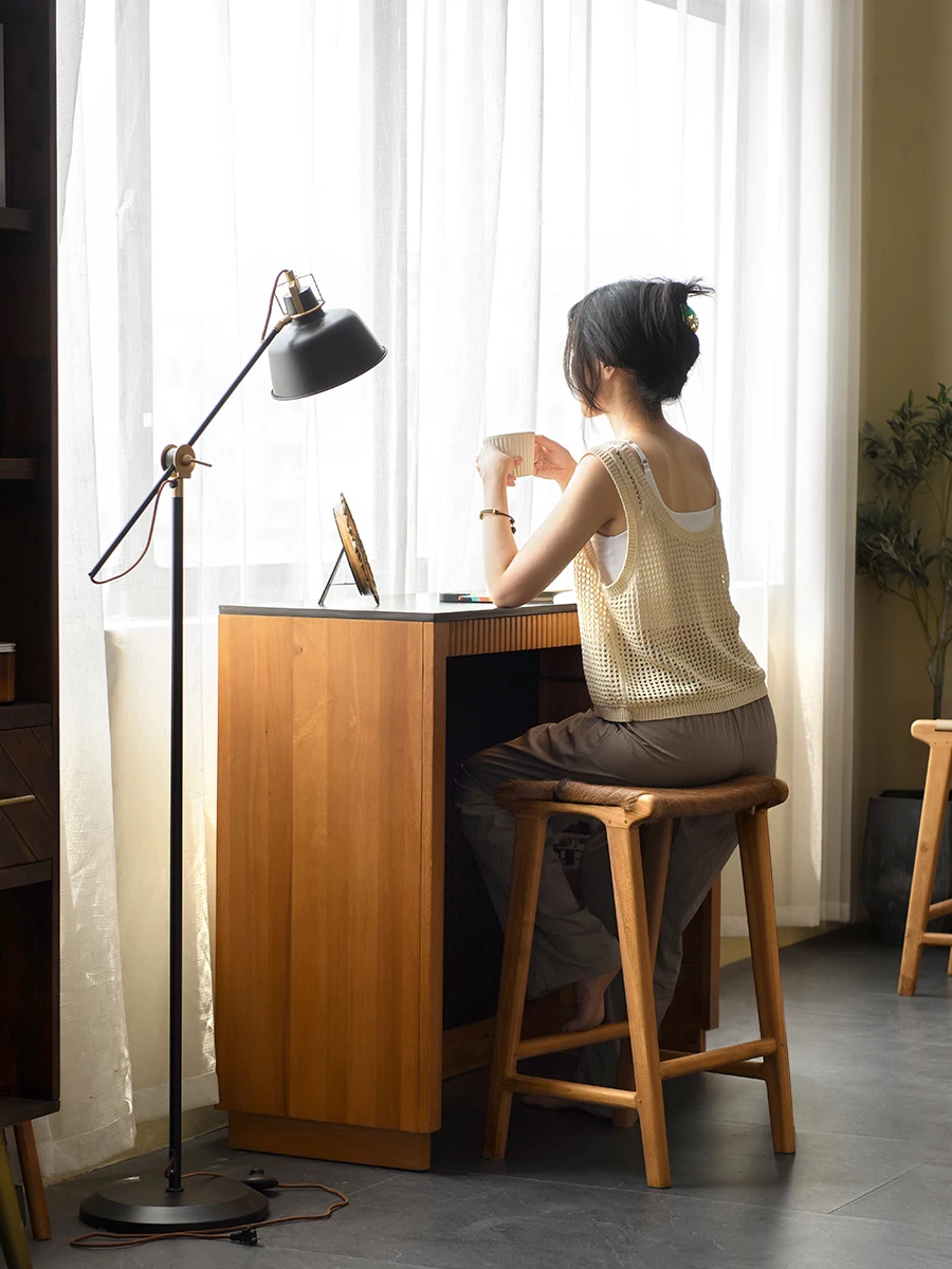 بار البراز الإقامة المنزلية الخشب الصلب الصوف والجلود بار كرسي مرتفع المنزلية جزيرة الجدول الطعام البراز #4