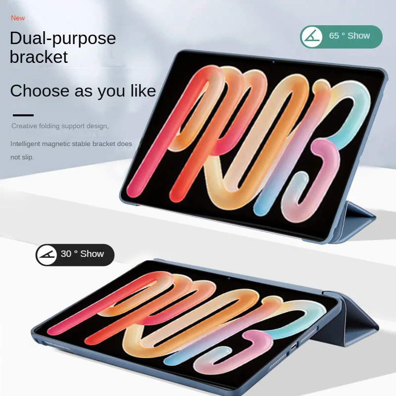 For Lenovo Idea Tab Pro Gen 2 Case 13inch TB390FU 2026 TPU Tri-fold Stand Tablet Cover For Lenovo Xiaoxin Pad Pro GT 13'' Case