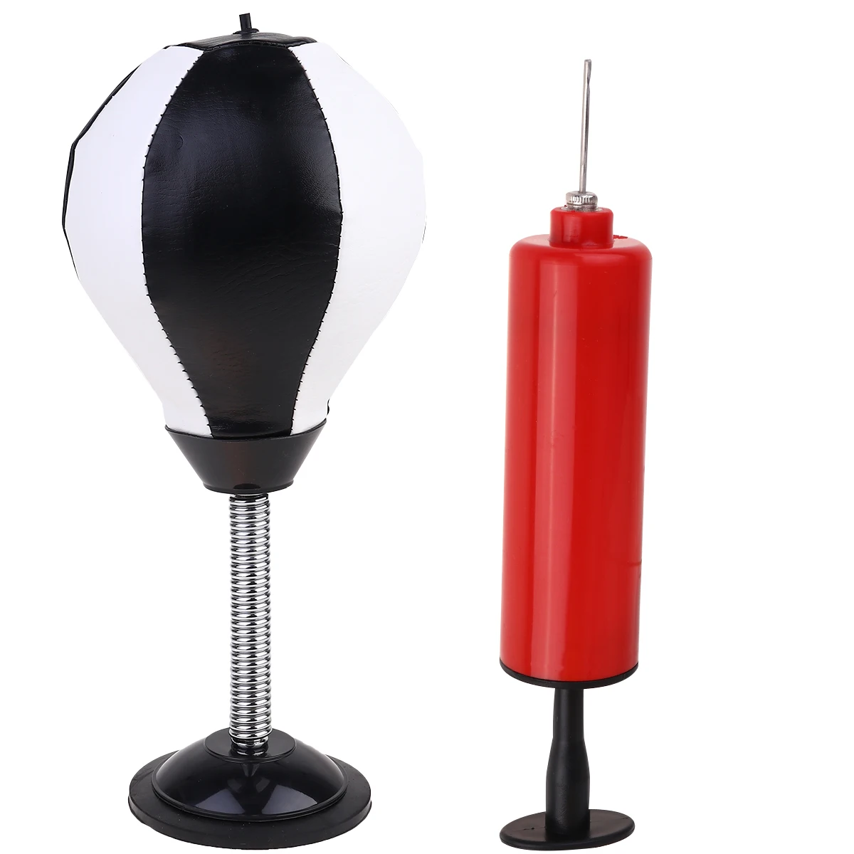 

1pc Desktop Small Suction Cup Boxing Ball for Home or Office ( Boxing Ball+Red Inflator)