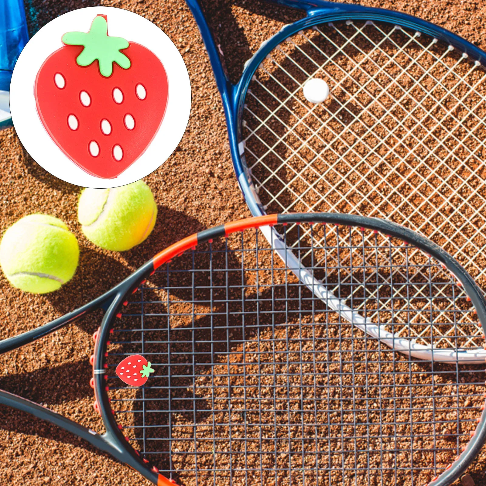 

6Pcs Tennis Dampener Silicone Shock Absorbers Racket Vibration Dampeners Lightweight Reduce Arm Strain Portable Sports Use