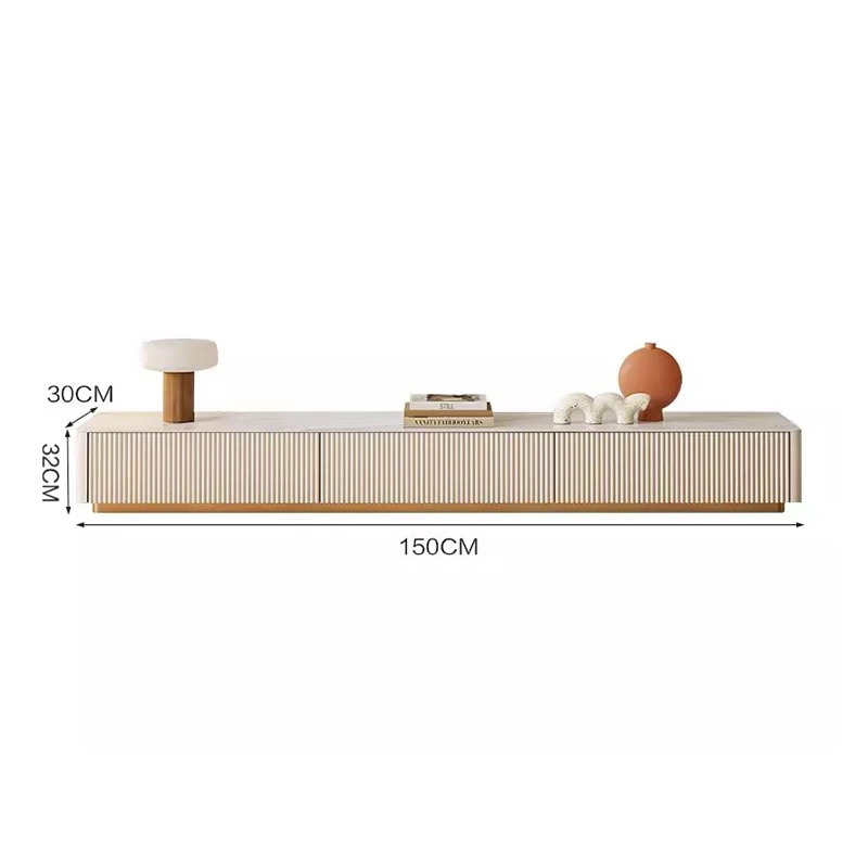 Italian Unique Tv Cabinet Functional Practical Minimalist Textured Tv Cabinet Aesthetic Premium Meubles De Maison Furniture Home