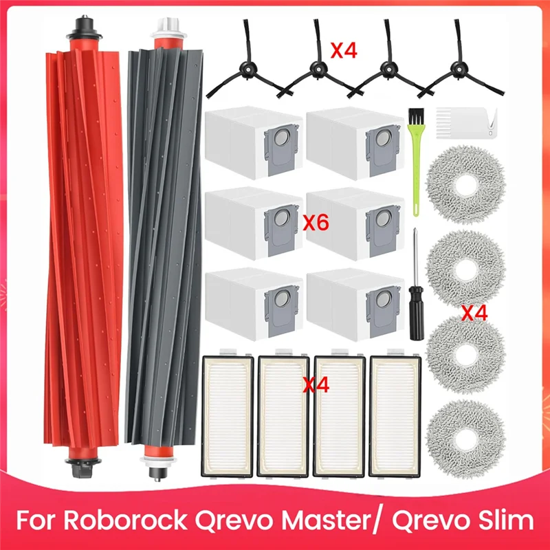 

A05G-Accessory Set For Roborock Qrevo Master & Qrevo Slim Vacuum Cleaner Parts Replacement Parts