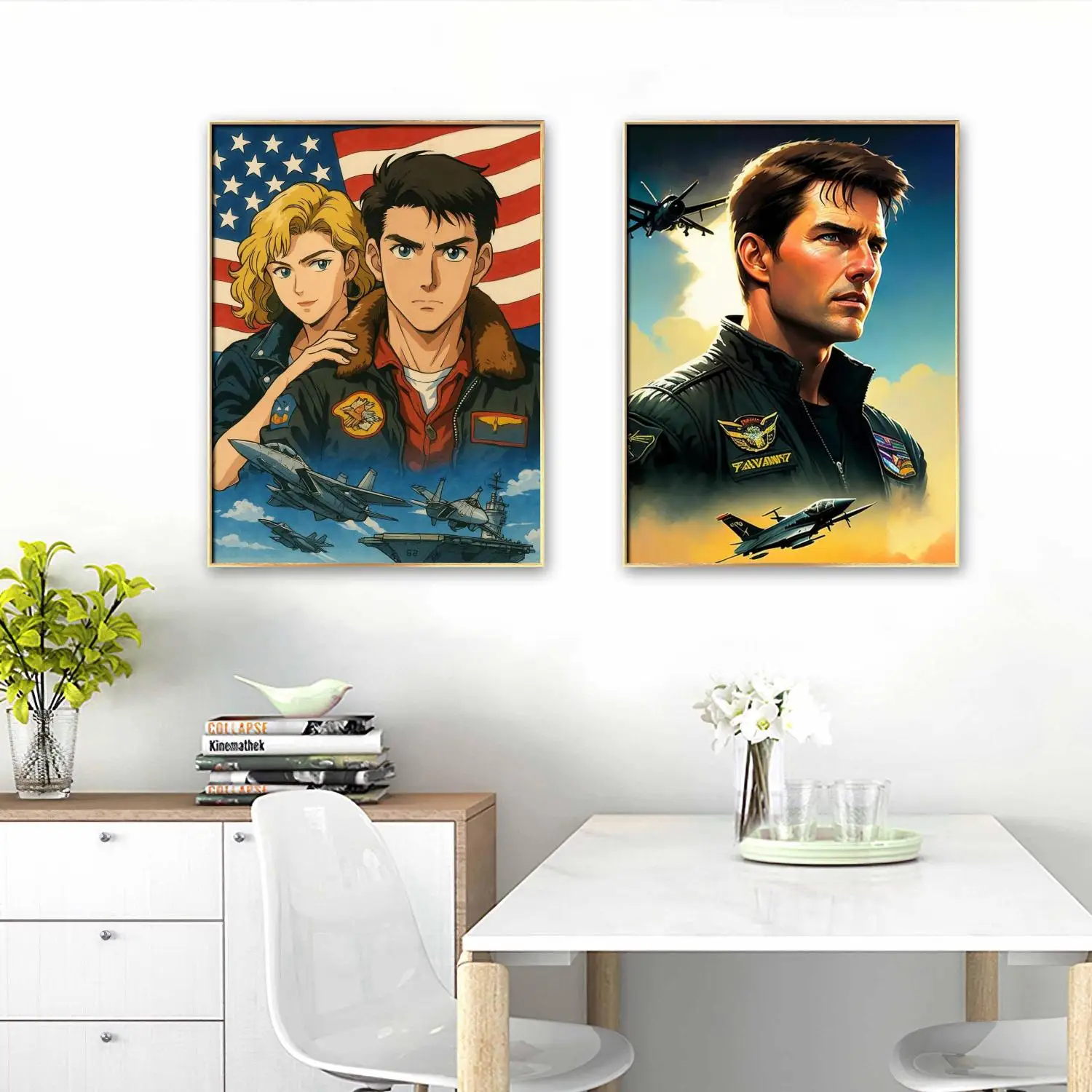 Cartoon Movie Cover DIY Diamond Painting Kit for Top Gun Mosaic Diamond Embroidery Home Wall Decor Fan Gift