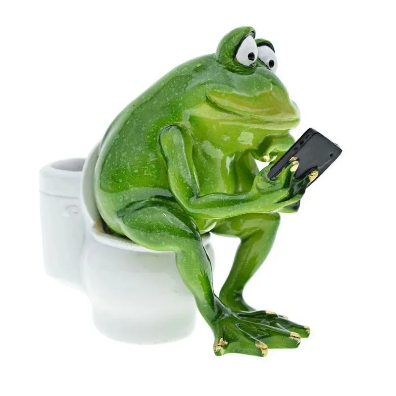 Resin Frog Sculptures and Figurines For Garden Decorations And Home Decor,Room Ornaments,Home Decorative Figures