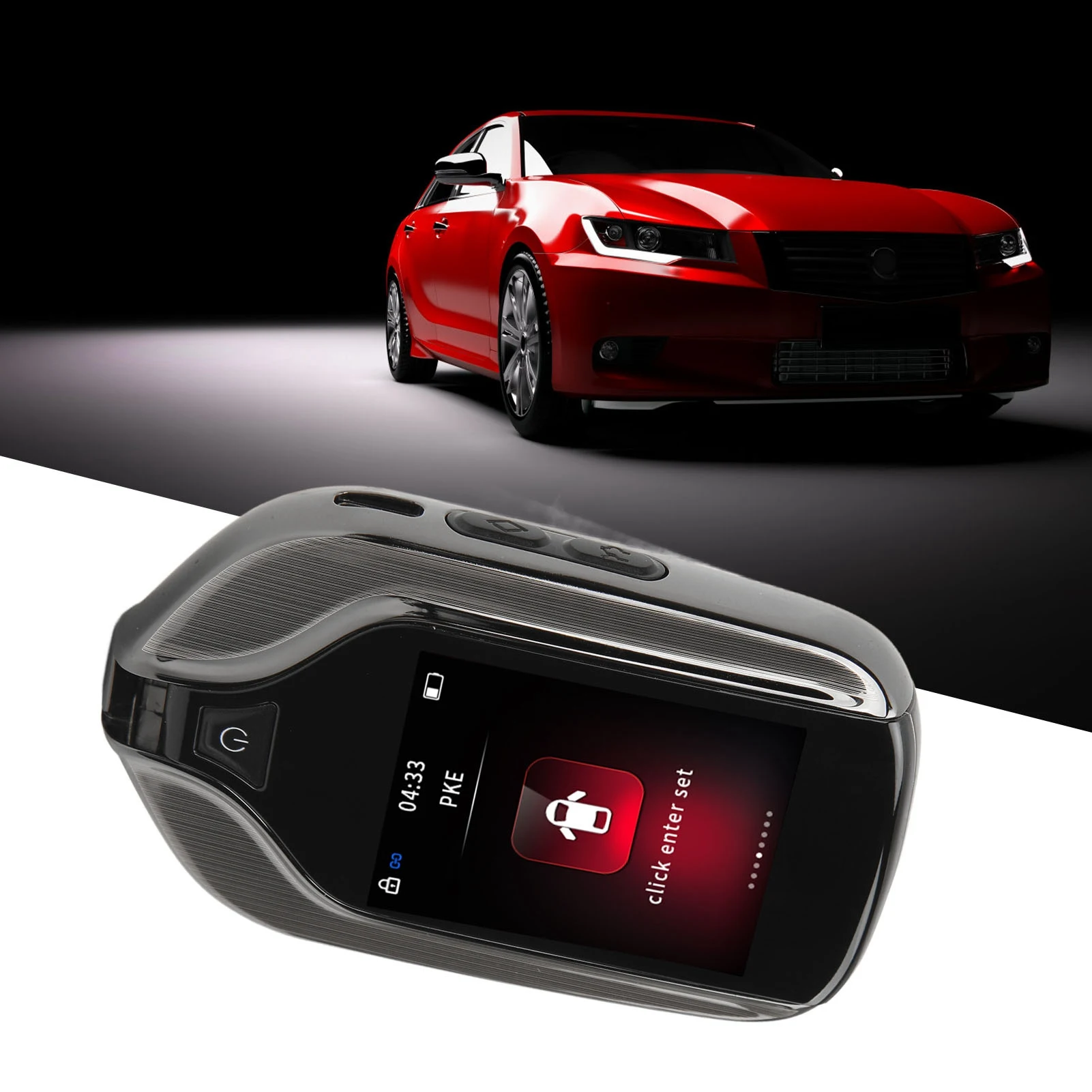 Keyless Entry Remote Car Key Metallic Shine Automatic Unlocking Smart Remote Car Key for Start Stop Engine Button Models