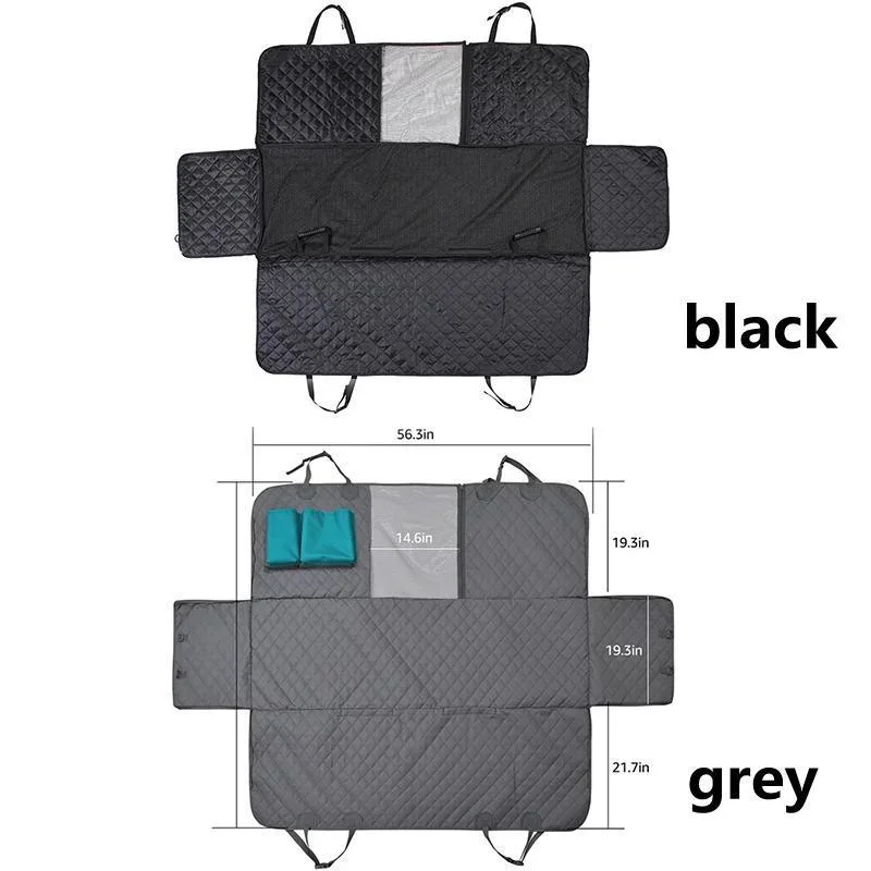 Imagem -06 - Impermeável Car Seat Cover para Pet Dog Carrier Viagem Hammock Rear Back Seat Protector Mat Transportador de Segurança para Cães