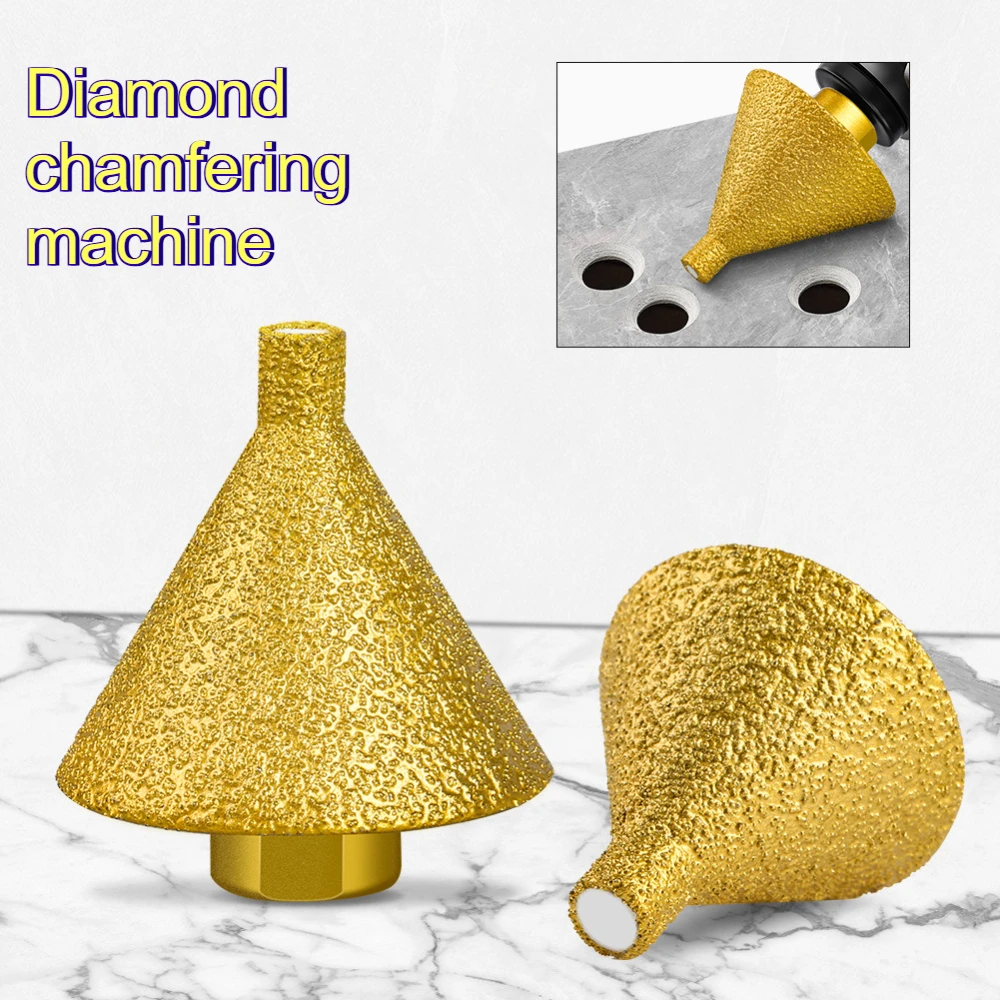 Vacuum Woodworking - Diamond Chamfering Countersink Bit Vacuum Brazed
