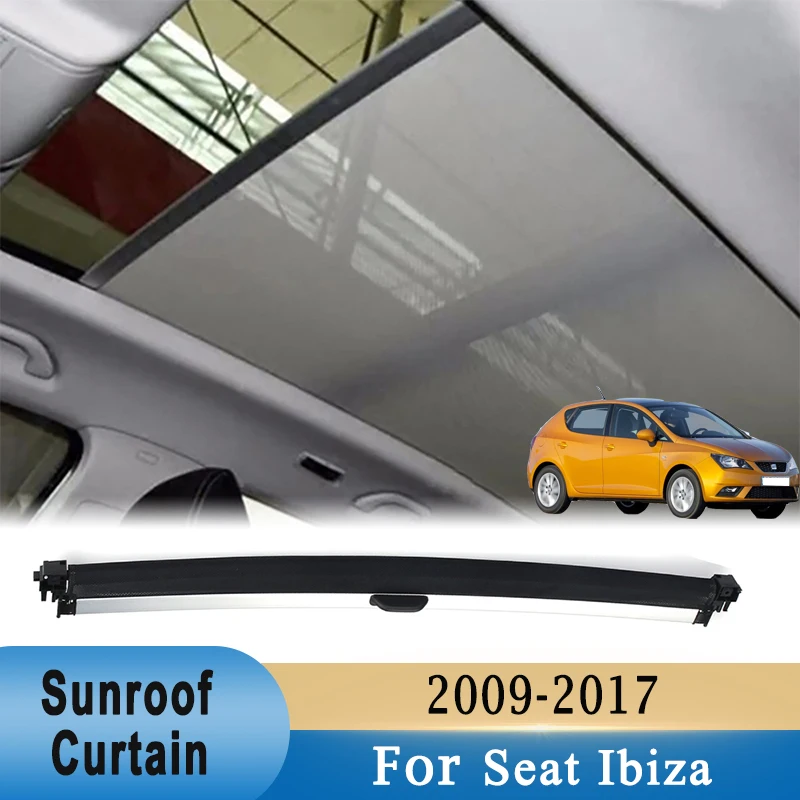

Car Panoramic Sunroof Curtain Skylight Sunshade Cover Black Beige Grey For Volkswagen Seat ibiza 2009-2017 6J0877307A