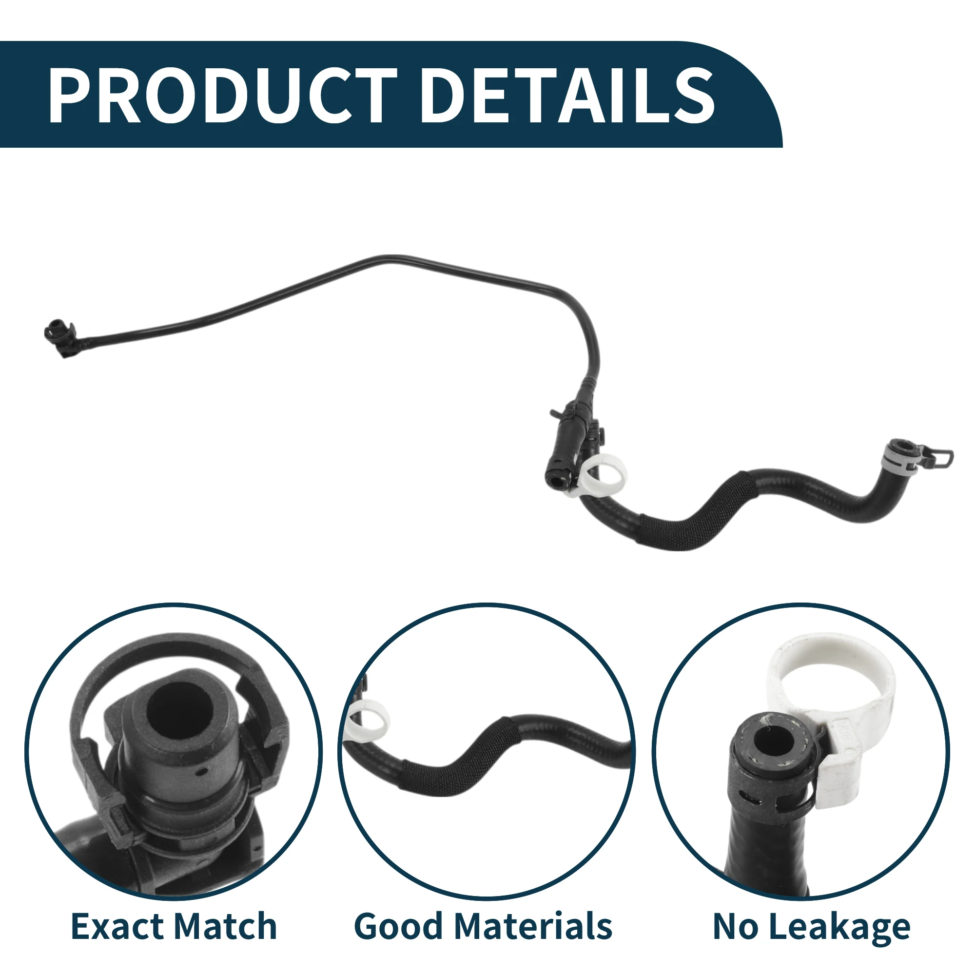 

UXCELL Radiator Hose Heater Hose No.LR011465 for Land Rover for Range Rover 5.0L 2010-2012 Plastic Cooling Liquid Tube Black