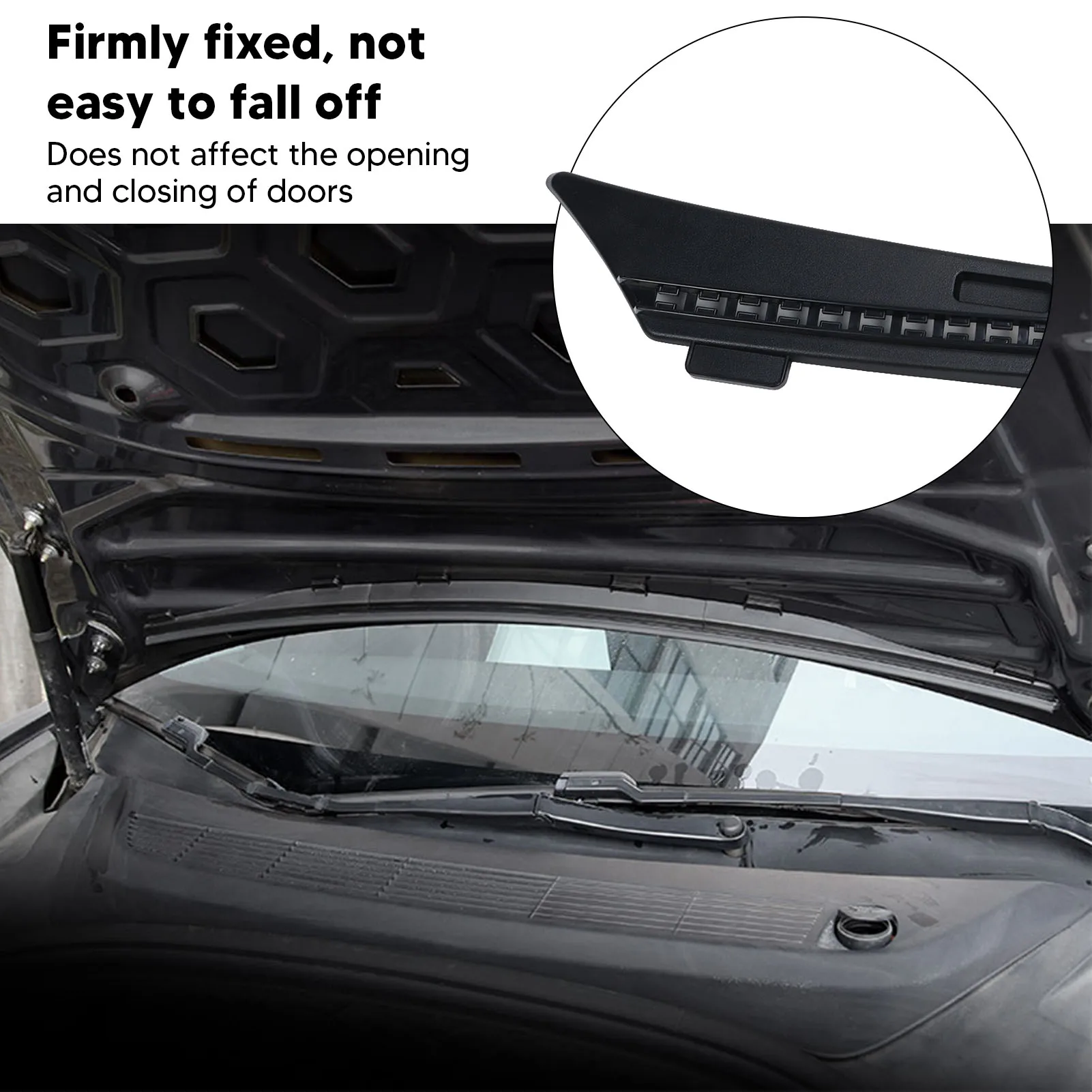 

Front Chassis Air Inlet Waterproof Strip Anti Aging Front Waterproof Chassis Cover Water Strip for Vehicle