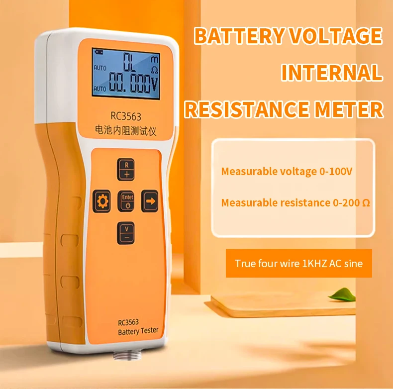 

RC3563 Battery Voltage Meter Internal Resistance Voltage Tester Voltage Detector Set for Lithium Iron Phosphate 18650 Battery