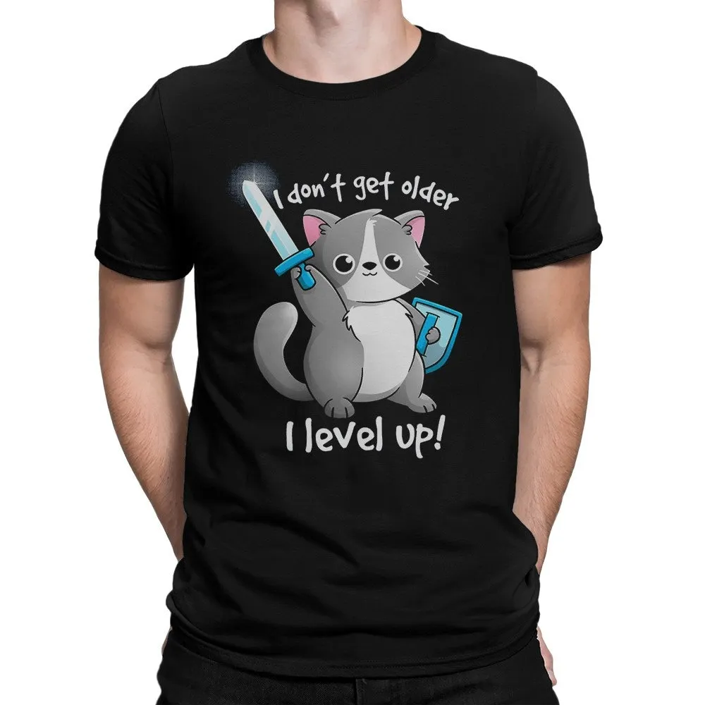 Gamer Cat I Don'T Get Older Level Up T Shirt Sizes Dmm 008