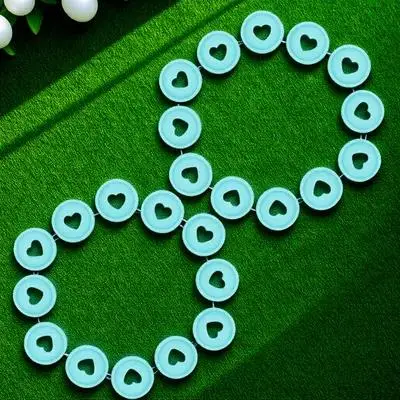 

50pcs Plastic Buckles Replacement For Planner Notebook Heart Office Supply Discbound Expansion Silver Round Binder Discs Loose