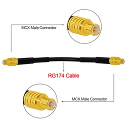 MCX Male to Male Straight Jumper Cable Adapter RG174 20cm/50cm/100cm/250cm  Wholesale price for Wireless Card