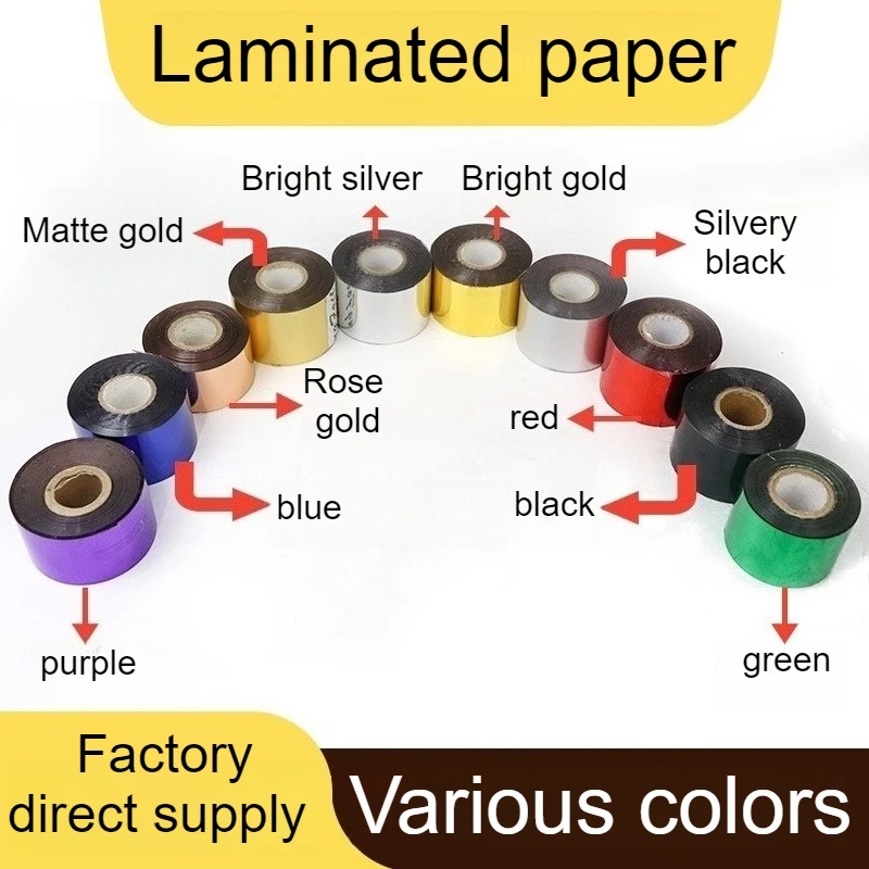 Carta laminata Alluminio elettrolitico Plastica Rivestimento in lamina d'oro Jin Tessuto argentato Carta stampata Stampata PVE Stock disponibile ora