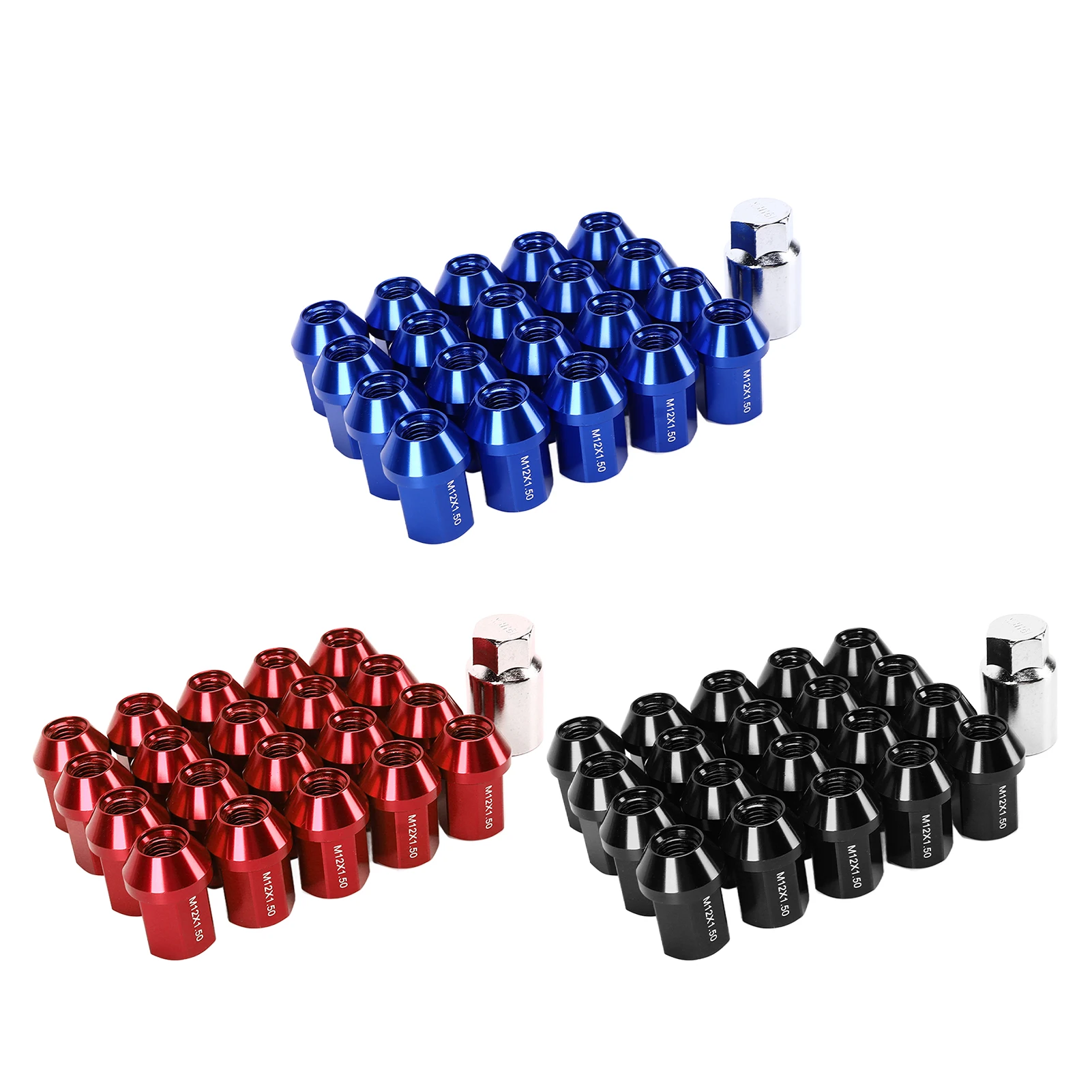 

Зажимные гайки для колес m12x1, 5 35 мм 6061 алюминиевый сплав, замена закрытого конца для наконечников 1983 ‑ 2002 m12x1, 5