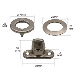 5 Sets Copper Screw Base Snaps Turn Button Boat Cover Enclosure Eyelet Canvas Snap Fastener Marine Boat Yacht Fixing