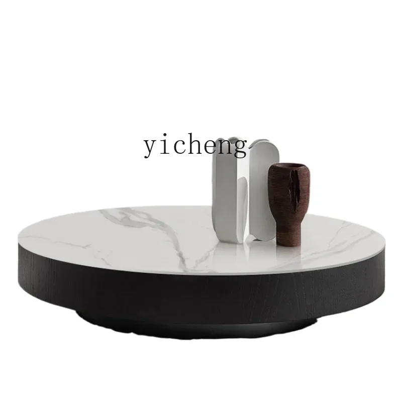 

Stone Plate Square Coffee Table TV Cabinet Unit Simple Small Apartment Living Room Home Marble Coffee Table