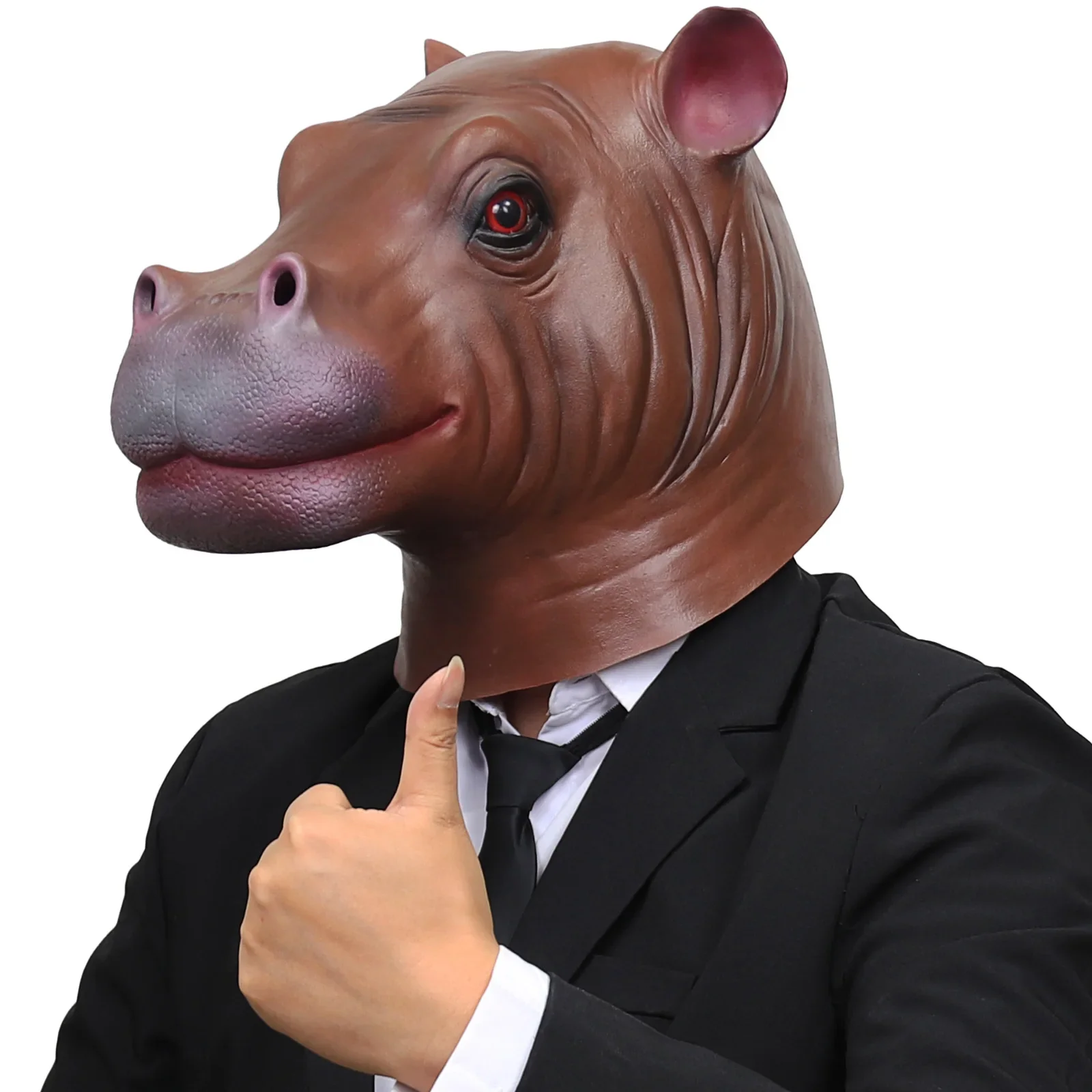 Funny Hippo Mask Headgear New Naive Hippo Mask Party Cosplay Spoof Funny Animal Masks