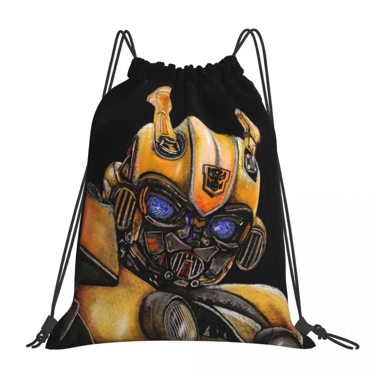 Bumblebee Transformer, The Best Transformer Backpacks Portable Drawstring Bags Sports Bag Book Bags For Man Woman School