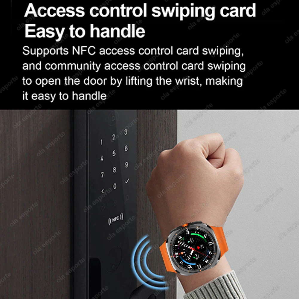 U8 Ultra IOS Android 9.0 ساعة ذكية للرجال 4G 5G بطاقة SIM WiFi NFC GPS بوصلة 32GB Smartwatch كاميرا دوارة ساعة رياضية 7 Ultra