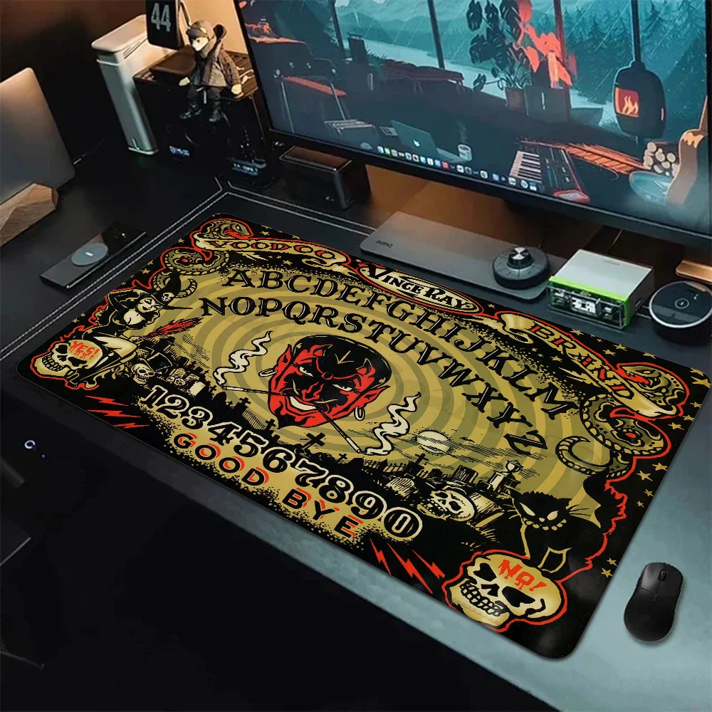 

Игровой коврик Ouija для клавиатуры, игровые аксессуары для настройки, игровой коврик для мыши 900x400, большой коврик для мыши, Настольный коврик, коврики для настольных компьютеров