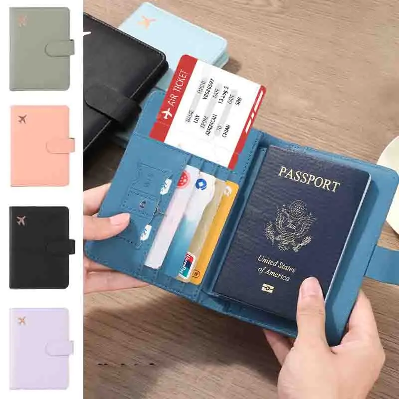 

Multifunctional Card holder Passport Storage Bag Passport Holder Portable Multi Slot Large Capacity Protective Sleeve Notebook