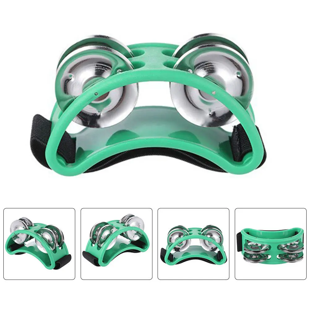 

Foot Jingle Bells Foot Tambourine Shaking Bell Music Education Instrument for Kids Baby Rhythm Percussion Performance Accessory