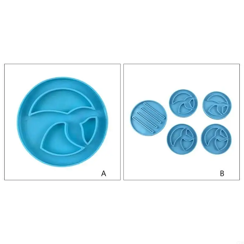 Coffee Tea Cup Stand Epoxy Resin Mold Table Mat Holder Silicone Mould DIY Crafts Ornaments Home Decorations Casting
