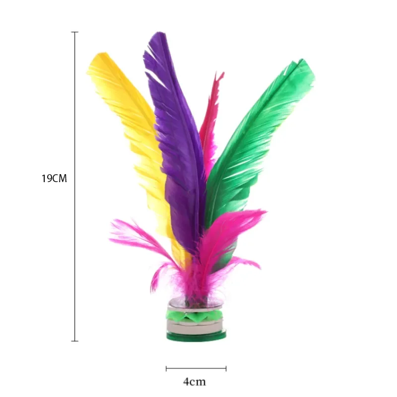 3pcs China Kick Shuttlecock Fitness Entertainment Footbal Foot Kick Fancy Goose Feather Shuttlecock For Physical Exercise