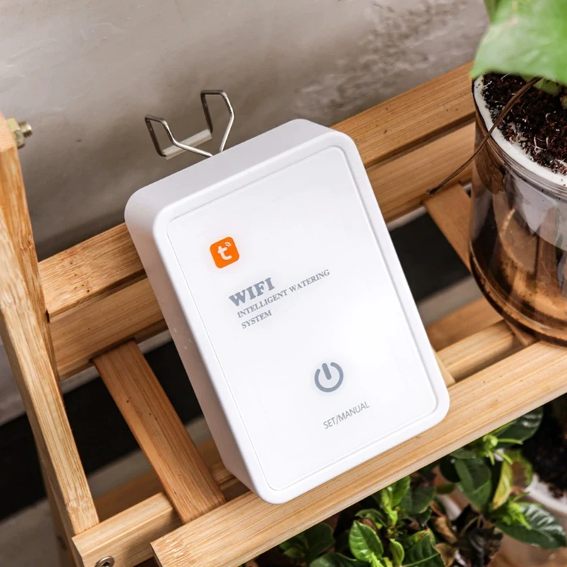 Tuya WiFi Smart Watering System for Gardens Automatic Drip Irrigation Device Lawn Care Moisture Controller for Plants-BCBW