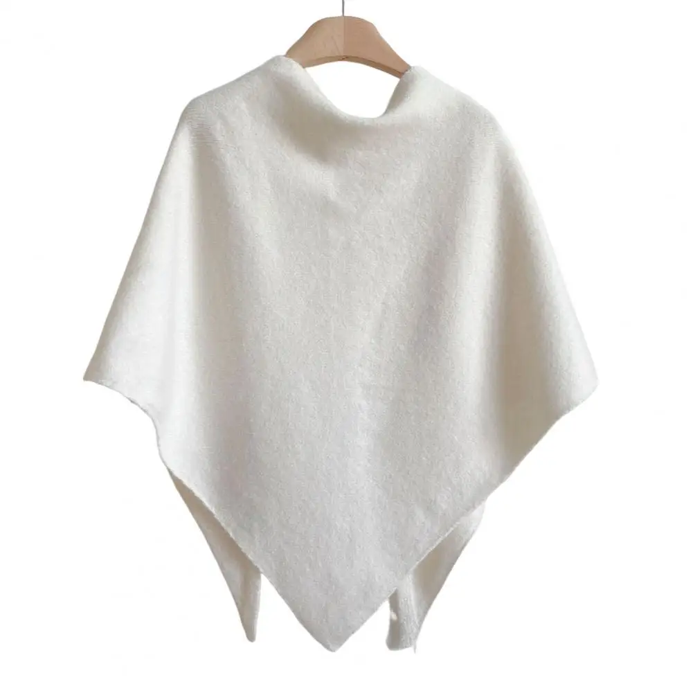 

Женское пальто-пончо с шалью на плечах, элегантная женская вязаная шаль, кашемировый кардиган, накидка, зимнее шерстяное пончо, стильное пальто