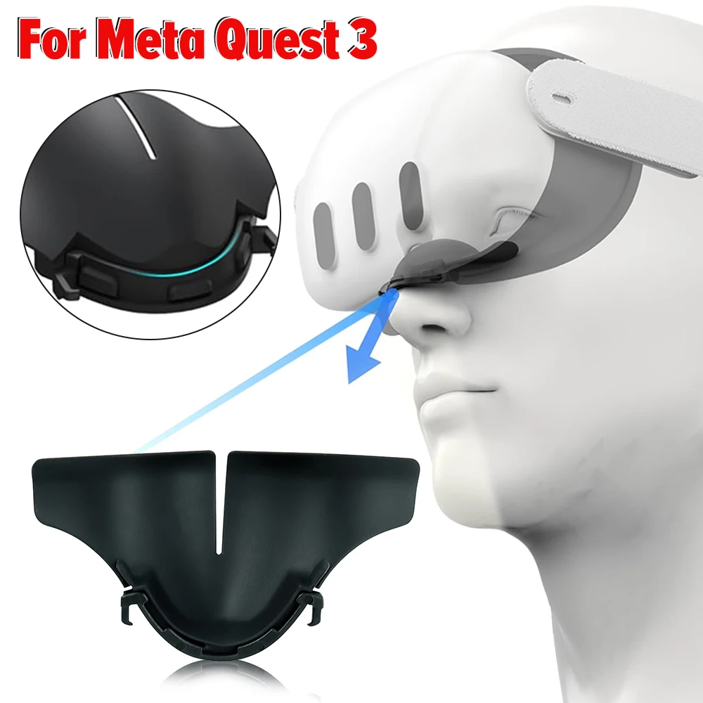 سيليكون ضوء مانع VR غطاء الأنف ، ومكافحة التسرب ، مريحة VR وسادة الأنف ، اكسسوارات سماعة الرأس ، ميتا كويست 3