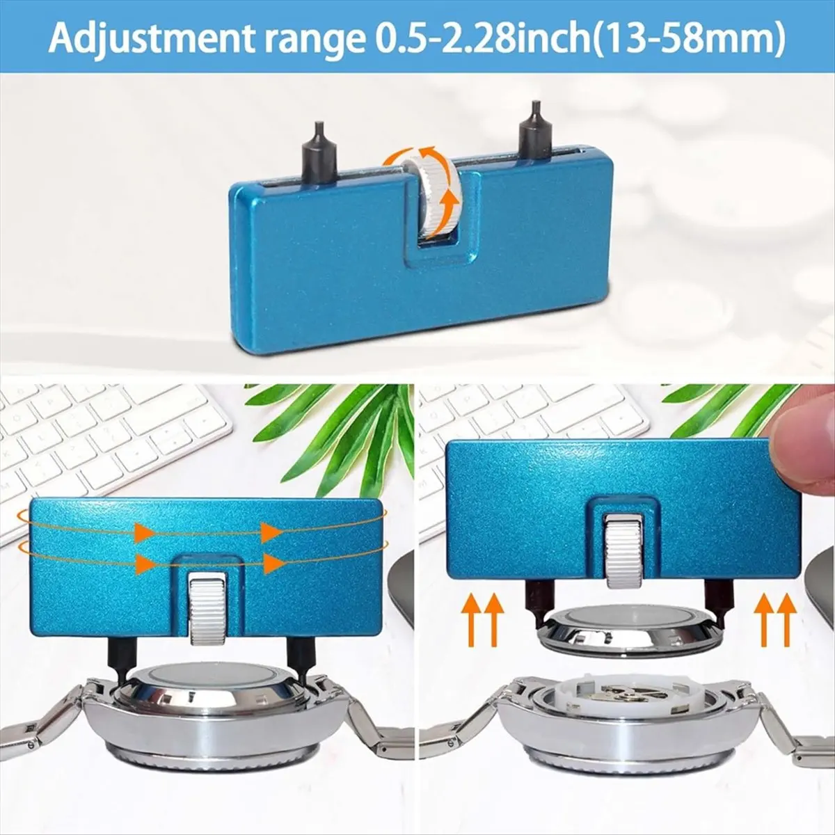 

*ABKM 26Pcs Watch Battery Replacement Tool Kit, Watch Repair Kit, Watch Back Remover Tool, Watch Case Opening Pry